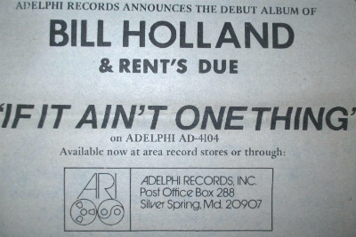 Bill Holland - promo ad